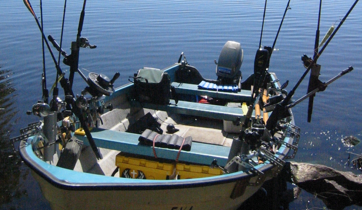 Trollingboot Schweden, Leihboot angepasst