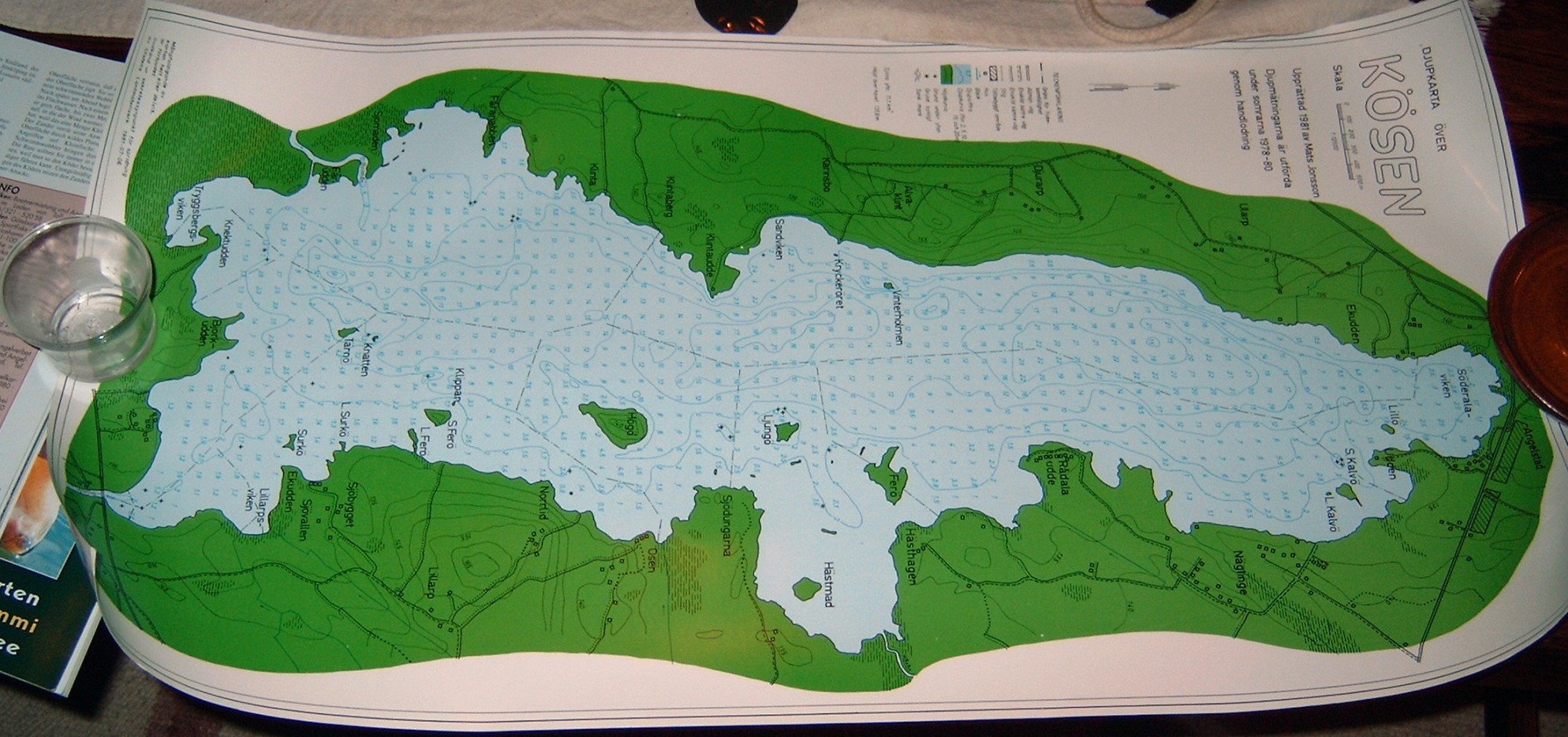 KÖSEN-TROLLING 2003 Gewässerkarte Tiefenkarte