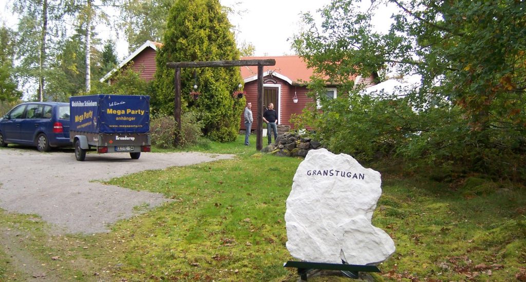 Angekommen am ÅSNEN ÅSNEN-TROLLING team 2010, Asnen angeln Granstugan auf Borgön