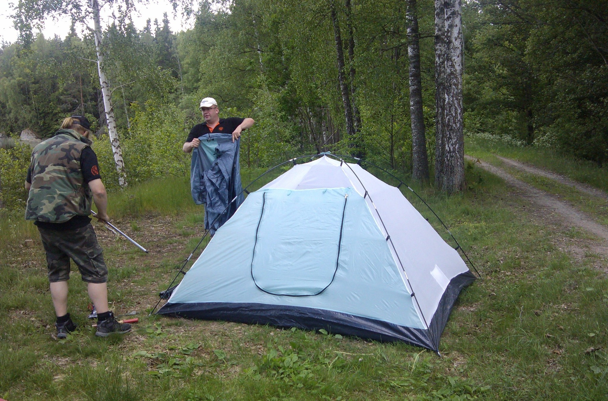 ÅSNEN-TROLLING 2013, Camping an der Westseite.
