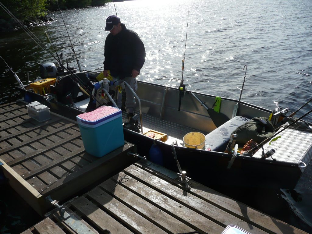 ÖRESJÖN-TROLLING 2008 Angeltour Trolling Öresjön Schweden Ferienhaus Bootssteg Trollingboot