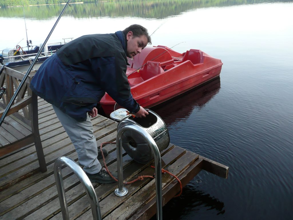 ÖRESJÖN-TROLLING 2008 ÖRESJÖN-TROLLING 2008 Fische hältern Waschmaschinentrommel
