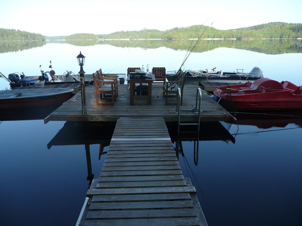 ÖRESJÖN-TROLLING 2008 Angeltour Trolling Öresjön Schweden Ferienhaus Bootssteg Trollingboote