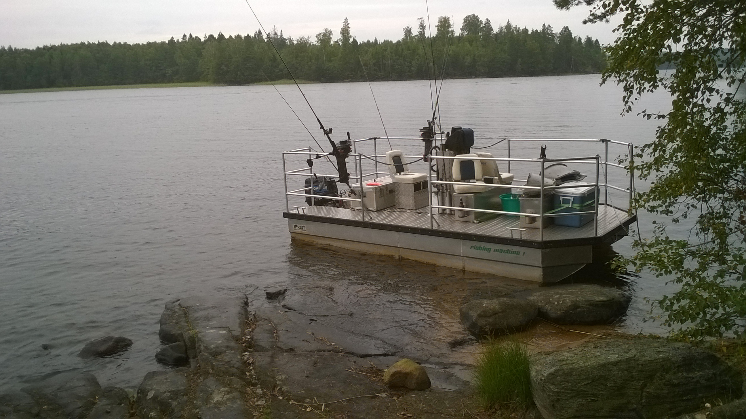 ÖRESJÖN-TROLLING 2014/2015 Downrigger Lorsby Katamaran fishing machine