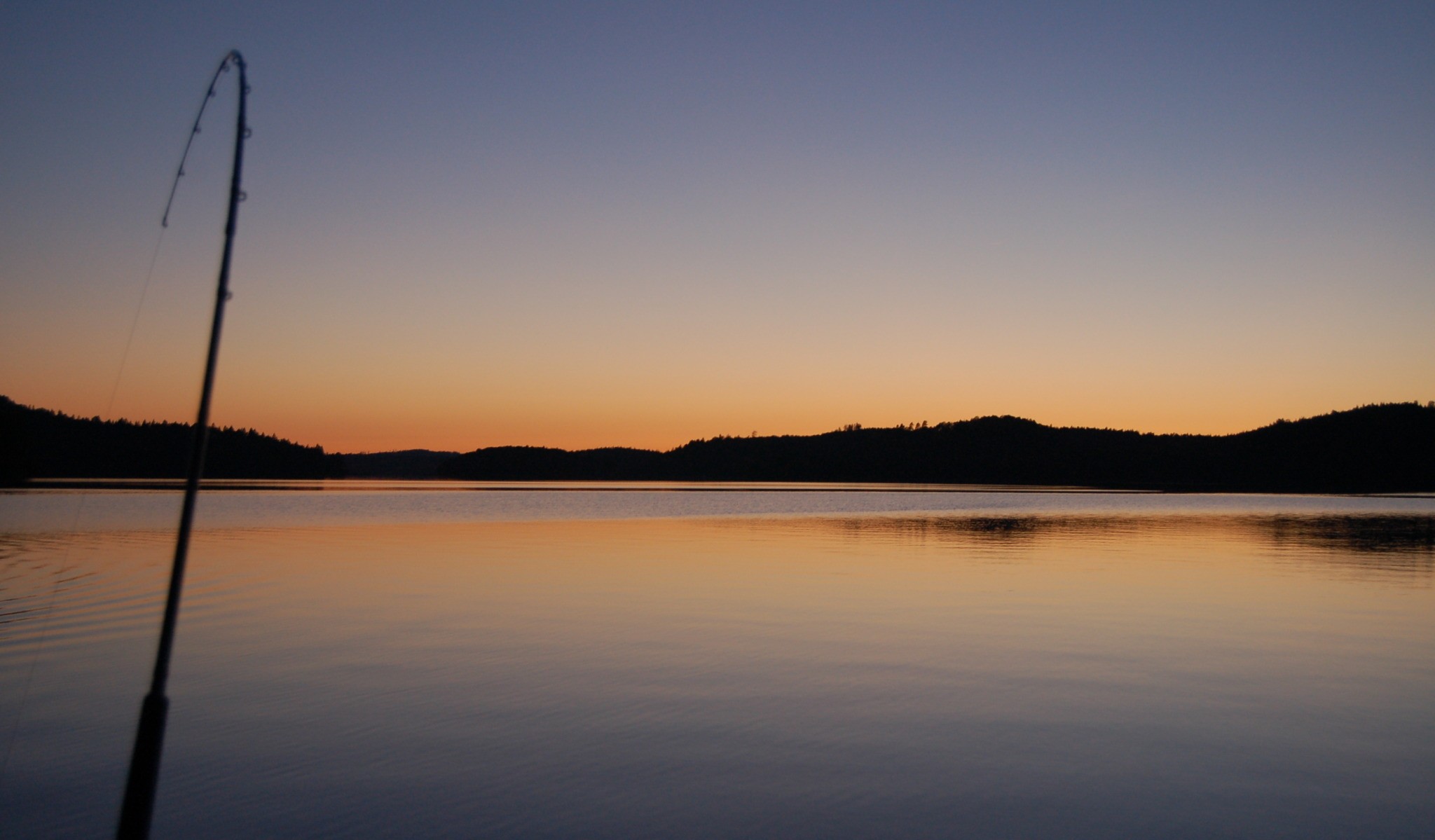 ÖRESJÖN-TROLLING 2014/2015 Sonnenuntergang Sunset