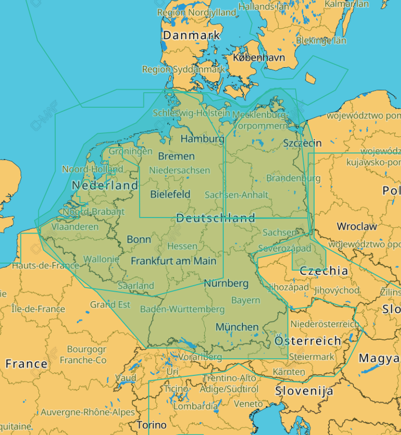 C-Map Deutschland und Niederlande